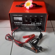 Car Motorcycle Battery Charger 12V - 24V 50 A Rocia Quick Charger