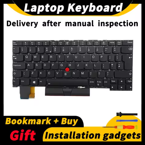 Laptop Replacement Keyboard for Lenovo ThinkPad X13 Yoga GEN1/X390 Yoga with backlight