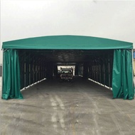 S/🌹Whale Sliding Shed Insulation Cotton Bike Shed Car Canopy Sunshade Folding Telescopic Canopy Movable Shed13*8*6Rice（I