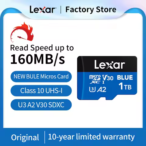 Lexar BLUE Micro SD Card 1TB 512GB 256GB 128GB Read Up To 160MB/s TF Card UHS-I A2 Memory Card for P