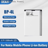 1PCS BP-4L 3.7V 1500mAh BP 4L BP4L Lithium Battery For Nokia N97 E61i E63 E90 E95 E71 6650F N810 E63 E72 E52 E55 Phone Battery 【hot sell】 Makita Power
