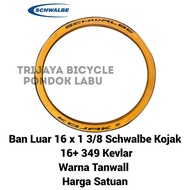 Tire Schwalbe KOJAK 32-349 16 x 1 1/4 Performance Schwalbe Kojak SkinWall Tanwall Tan wall KevlarHar