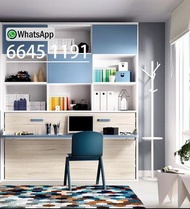 🔸🔸傢俬工程	工人房衣帽間訂造衣櫃推拉門現代簡約移門睡房床尾櫃訂做床頭櫃翻板床隱形床Perubahan tersendiri