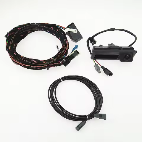 SCJYRXS RGB Rear Video Camera Cable Plug Harness Pigtail For Audi A4 A6 Q5 A7 RNS510 RCD510 RNS310 5