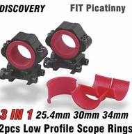 Discovery scope rings 34mm/ 30mm / 25.4mm picatinny low