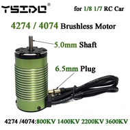 YSIDO 4274 Brushless Motor 800KV 1400KV 2200KV 3600KV 5.0mm Shaft for RC ARRMA TRAXXAS EDF Boat 1/8 