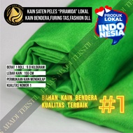 HIJAU Cloth Pyramid Pelessatin (Fuji Green) 1 Roll 50 100 Yards Equivalent to Peles Kahatex Flag Mat