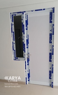 Pintu Spandrel Aluminium Pintu kamar mandi Pintu spandrel