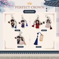 GANTUNGAN PERFECT CROWN KDRAMA BEEON WOO SEEK IU FAN MERCH KEYCHAIN