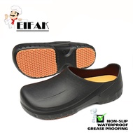 EIFAK 👨‍🍳👨‍🍳 Chef Shoes ครัวเชฟรองเท้าลื่นกันน้ำและ Oilproof รองเท้าป้องกันการผ่าตัดต่อต้านเข็มแทงแผลรองเท้ารองเท้าป้องกัน รองเท้าอุดตันสำหรับเชฟ รองเท้ากันลื่น รองเท้าเชฟ รองเท้าพยาบาล รองเท้ากันลื่นและกันน้ำมันสำหรับห้องครัวสำหรับผู้ชาย