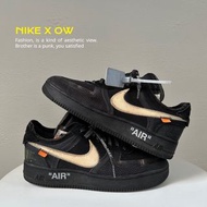 [HYC] NIKE AIR FORCE 1 LOW OFF-WHITE BLACK WHITE AF1 OW聯名 黑色黑白 低幫板鞋 US9 AO4606-001