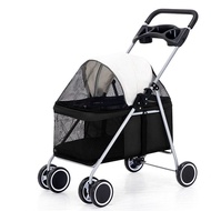 Portable Foldable Pet Trolley Dog Cat Small Dogs Cat out Trolley Four-Wheel Trolley