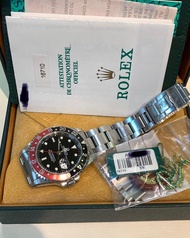 Rolex 16710 GMT Master II 可樂圈 未磨 A頭 全套  888行貨