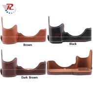 Leather Camera Half Case Cover Bag For Sony A7M3 A7 Mark III Cameras