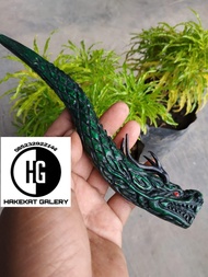 pipa rokok AKAR BAHAR HIJAU UKIR NAGA RG 187