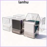 LANHU Card Storage Box, Acrylic Transparent Acrylic Card , Portable  Display Stackable Secure Storag