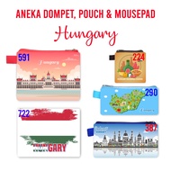 GANTUNGAN Hungary Souvenir Wallet Pouch Mouse Pad Pin Magnet Keychain Landmark Souvenir Hongaria Hun