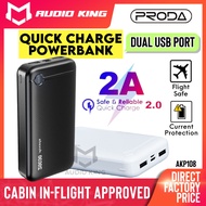 AZEADA Personal 2A Original QC 20000mAh Android PD For Flight Travel Type C Input Powerbank AKP108
