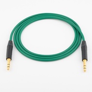 TRS สายไมโครโฟนรุ่น1/4 "TRS 6.5มม. เป็น6.5สายสำหรับผู้ชายให้ความสมดุลเสียง Mogami 2549 Neutrik Gold 