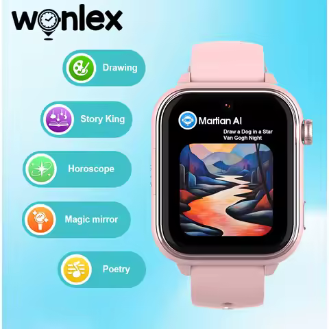 Wonlex KT37 Kids Smart Watch AI Voice Assistant GPS WiFi Location Tracker 4G Video Call APP Monitor 