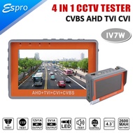 IV7W 4.3 Inch 4 in 1 Wrist CCTV Tester 8MP AHD TVI CVI CVBS Security Camera Tester Video Monitor Sup