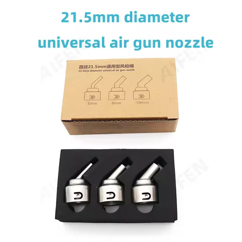 SUGON 8650/ 8630/8610DX-PRO Hot Air Soldering Station 45 Degree Curved Nozzle 5mm/8mm/10mm Bent Angl