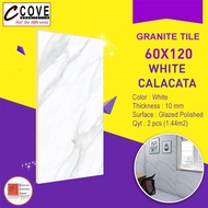 GRANITE TILE COVE 60x120 WHITE CALACATA PUTIH CORAK ABU / GRANIT KW1