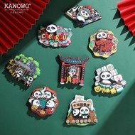 【Shipment within 24 hours‌】 Creative Refrigerator Magnet Chengdu Cultural Elements City Attractions 