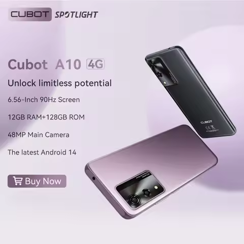 Android Smartphone Cubot A10, 12GB RAM (4GB+8GB), 128GB ROM, Octa-core, 6.56-Inch 90Hz Screen, 5100m