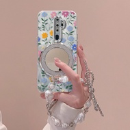 3pcs( Cute Flower phone Case+Lanyard+Circular Stand) Protect You Suitable For OPPO A9 (2020)/A1k/A3 