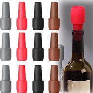 8PCS Reusable Sparkling Wine Bottle Stopper, Silicone Wine Stopper Caps for Wine Bottle,Wine Sealer For Wine Bottles,Double Sealed Wine Sealer Beverage Cover Saver to Keep Wine Cha