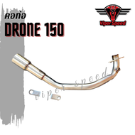 ชุดท่อ GPX Drone150 คอแสตนเลสสวม 2 นิ้ว(51 มิล)+ปลายท่อ