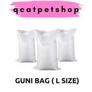 [1 PC] USED Big Recycle Sugar Bag PP Woven Gunny Bag Sack Beg Guni Gula Sampah Kosong Terpakai Besar