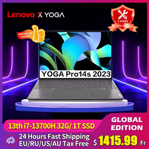 Lenovo YOGA Pro 14s Laptop 2023 13th Intel Core i5-13500H/i7-13700H 32GB 1T 3K 120Hz 14.5-Inch Touch