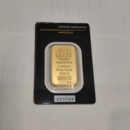 24K Gold Swiss 1 OZ Argor-Heraeus Gold Bar Replica Gold Bullion Gold Coin Gifts Coin Bullion Collect
