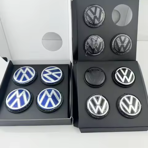 4pcs 56mm 65mm Floating Wheel Center Caps Hub Cover For Volkswagen VW Golf 5 6 7 Passat B6 B7 B8 Tig