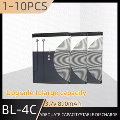 BL4C Battery 890mAh Rechargeable for Nokia 6100 2228 1265 6088 6301 6300 7200 7270 6125 6102 3500C 2