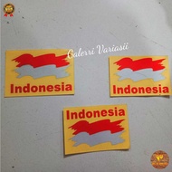 INDONESIAN FLAG STICKER INDONESIAN FLAG CUTTING STICKER CONTENTS 2 PCS