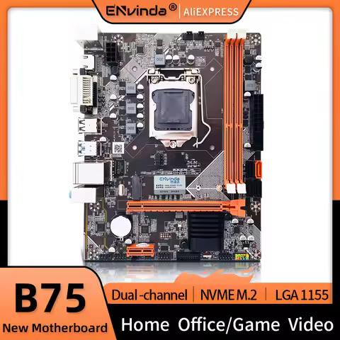 B75 Motherboard Desktop M.2 LGA1155 For i3 i5 i7 CPU Supports DDR3 Memory SATA 3.0 USB 3.0 PEI-E VGA