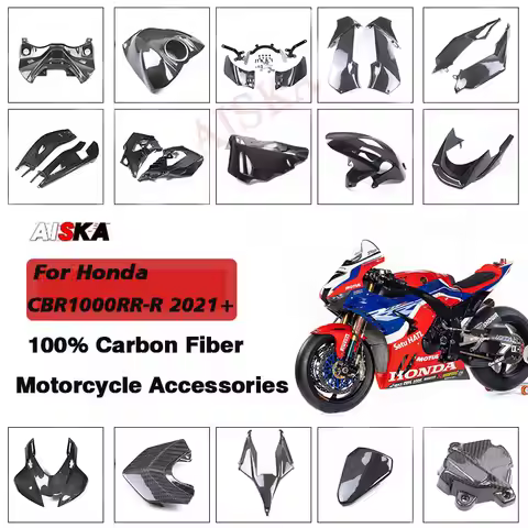 For HONDA CBR1000RR-R CBR 1000RRR 2021 2022 2023 Carbon Fiber Motorcycle Fender Winglets Front Side