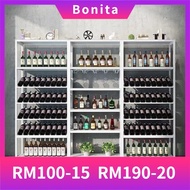 *Bonita* Large Nordic Western Restaurant Three-layer Wine Rack, Liquor and Beverage Display Counter,