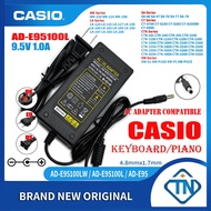 9.5V 1A AD-E95100L AC/DC Adapter for Casio CT-S100 CT-S200(RD/BK) CT-S300 CT-X700 CT-X800 Keyboard E