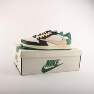 NIKE Air Jordan 1 Low 黑綠倒鉤 經典復古波鞋 籃球鞋 運動鞋 板鞋 全碼35-46