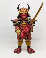 3D Printed Samurai Action Figure - Multicolor 7'' Tall Articulated Model with Swords, Japanese Desk 