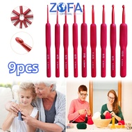 Red Crochet Crochet Crochet Crochet Hook HOOK Crochet Needle/ 1 Set 9pcs