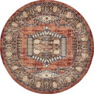 MEGALLERY Round Farmhouse 17 | Print Carpet | Aesthetic Carpet | Turkey Carpet | Living Room Carpet 