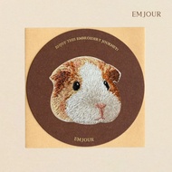 EMJOUR Embroidered Sticker Card-Guinea Pig | Pet Mouse Souvenir Gift Card Bag Decoration Phone Case