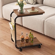 [Sg Sales] Portable Coffee Table Tea Table End Table Small Table Living Room Home Storage Rack Simple Modern Trolley Sofa Side Table Bedside Table Bed/Sofa Side Table