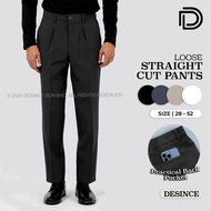 🇲🇾 DESINCE Men Formal Pants Office Long Straight Cut Man Pants Bottom Trousers Smart Casual Seluar P