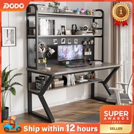 Multifunctional Computer Table With Storage Bookshelf Meja Belajar  Study Desk Gaming Table Office T